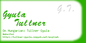 gyula tullner business card